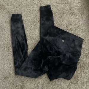 Tie dye lululemon leggings, size 4